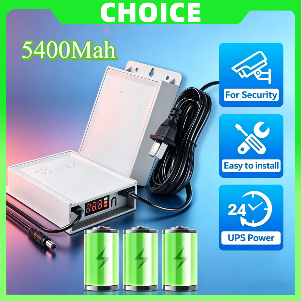 Outdoor Uninterruptible Power Supply - DIFANG 5400mAh UPS Power Adapter with
