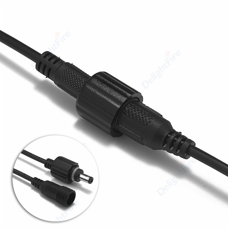 Outdoor Power Jack - Waterproof DC Pigtail Power Cable 22AWG
