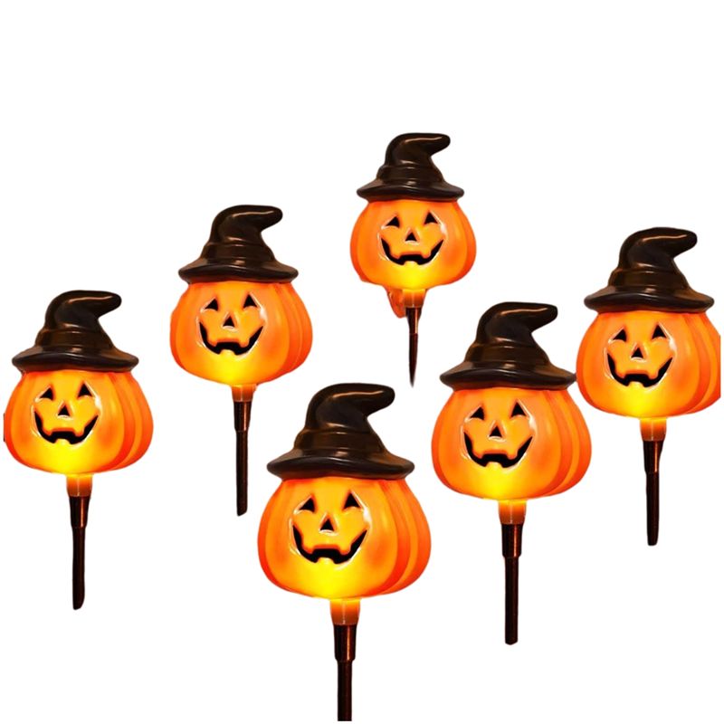 Outdoor Power Jack - Solar Powered 6-Pack Jack O Lamp
