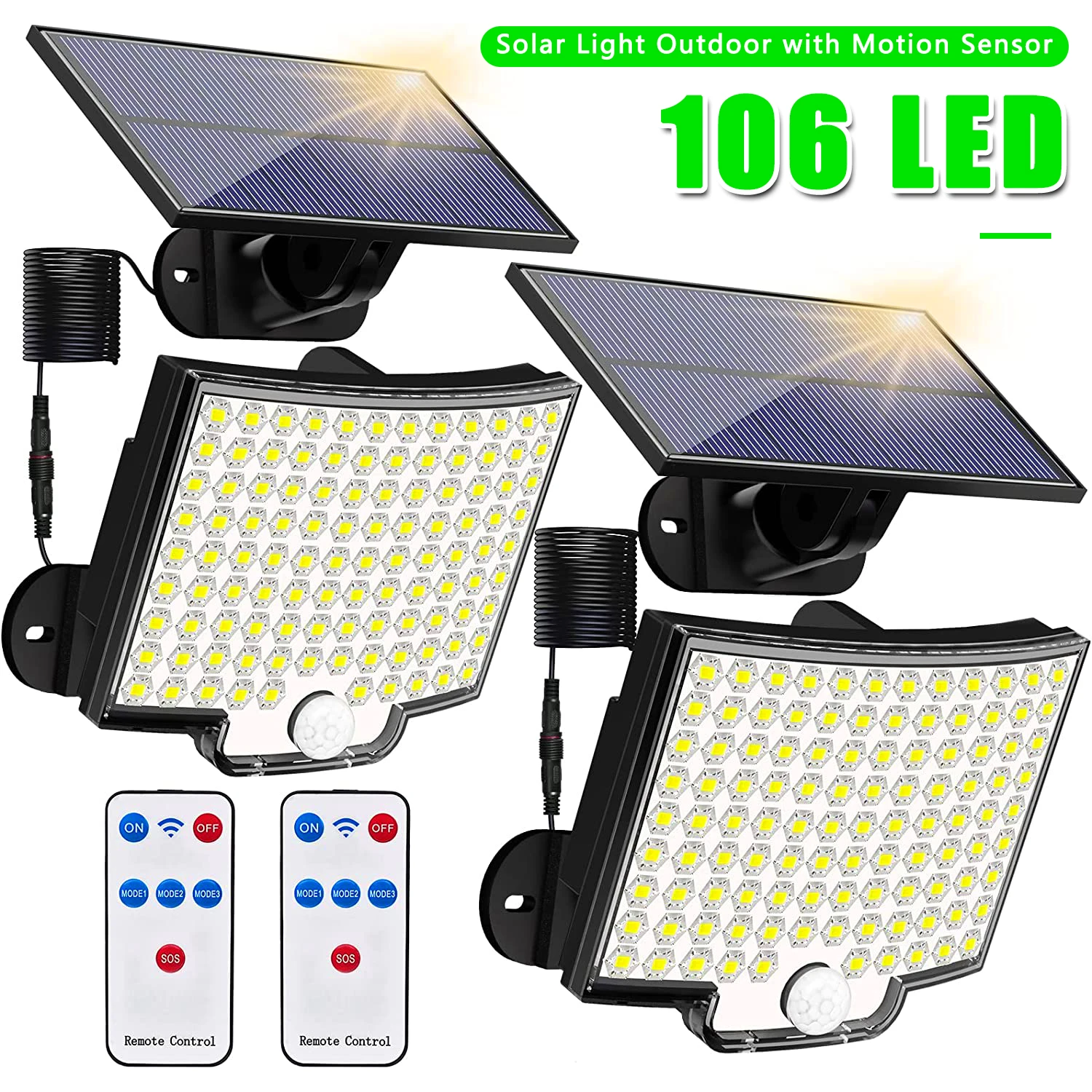 106LED Solar Light Outdoor Wat - Outdoor Power Garage recensie en prijs