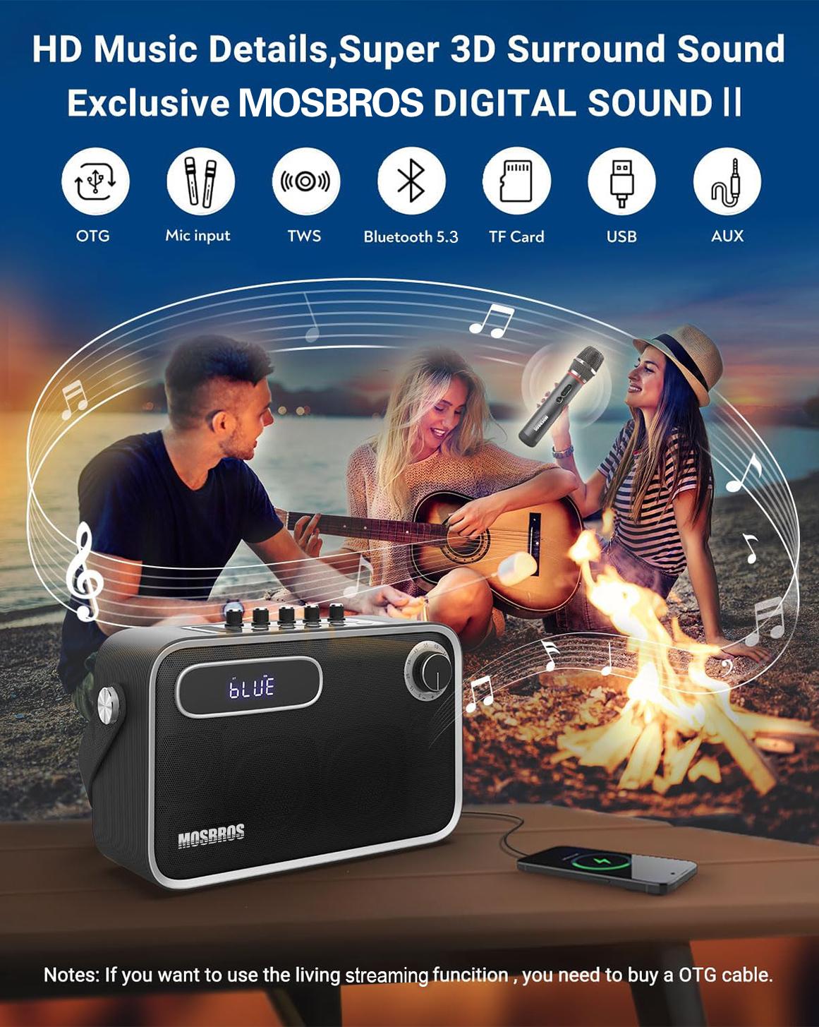 Portable Karaoke Machine 120W  - Outdoor Power Jack recensie en prijs