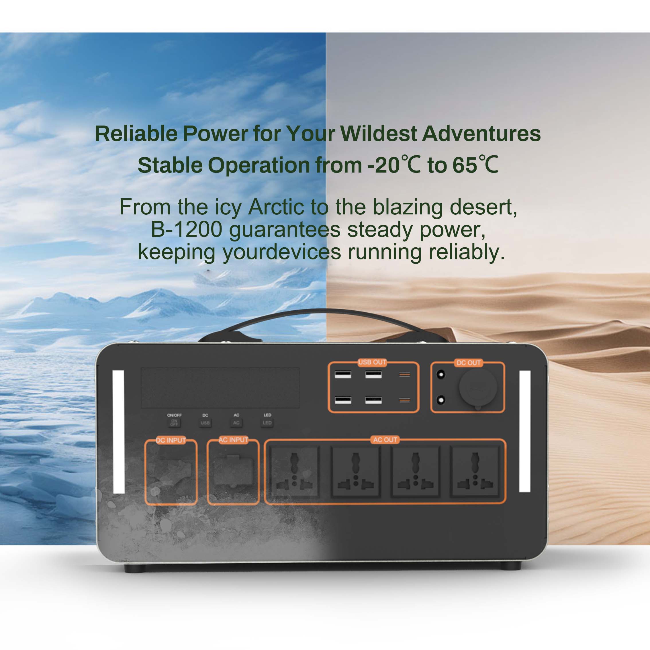 1500W Solar Portable Power Sta - Outdoor Uninterruptible Power Supply recensie en prijs