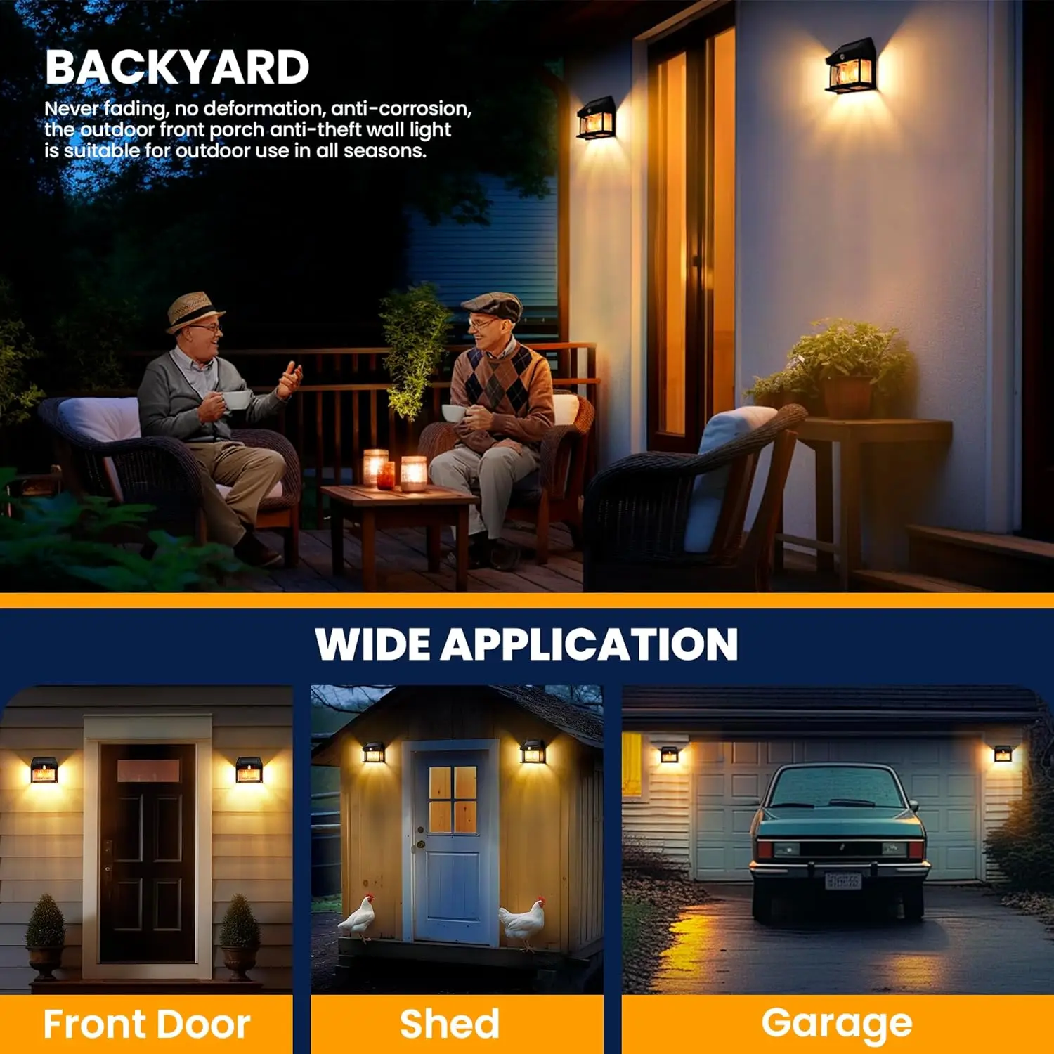 Outdoor Solar Wall Light Dual  - Outdoor Power Garage recensie en prijs