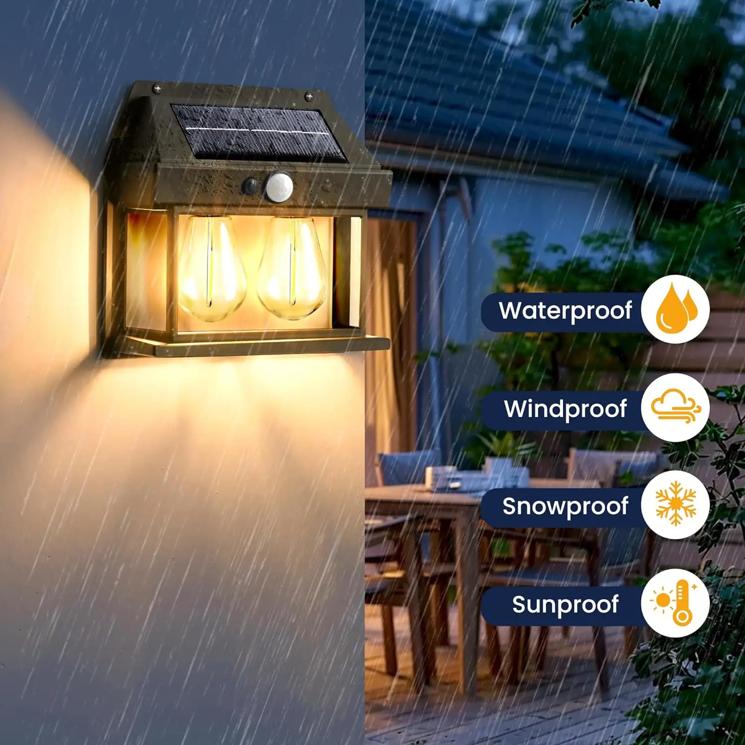 Outdoor Solar Wall Light Dual  - Outdoor Power Garage recensie en prijs