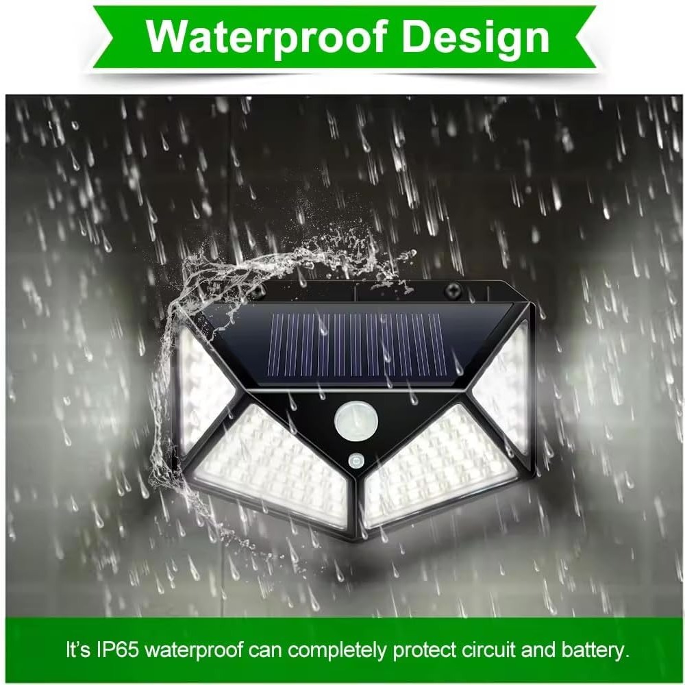 100 LED Wall Lamp Solar Lights - Outdoor Power Garage recensie en prijs