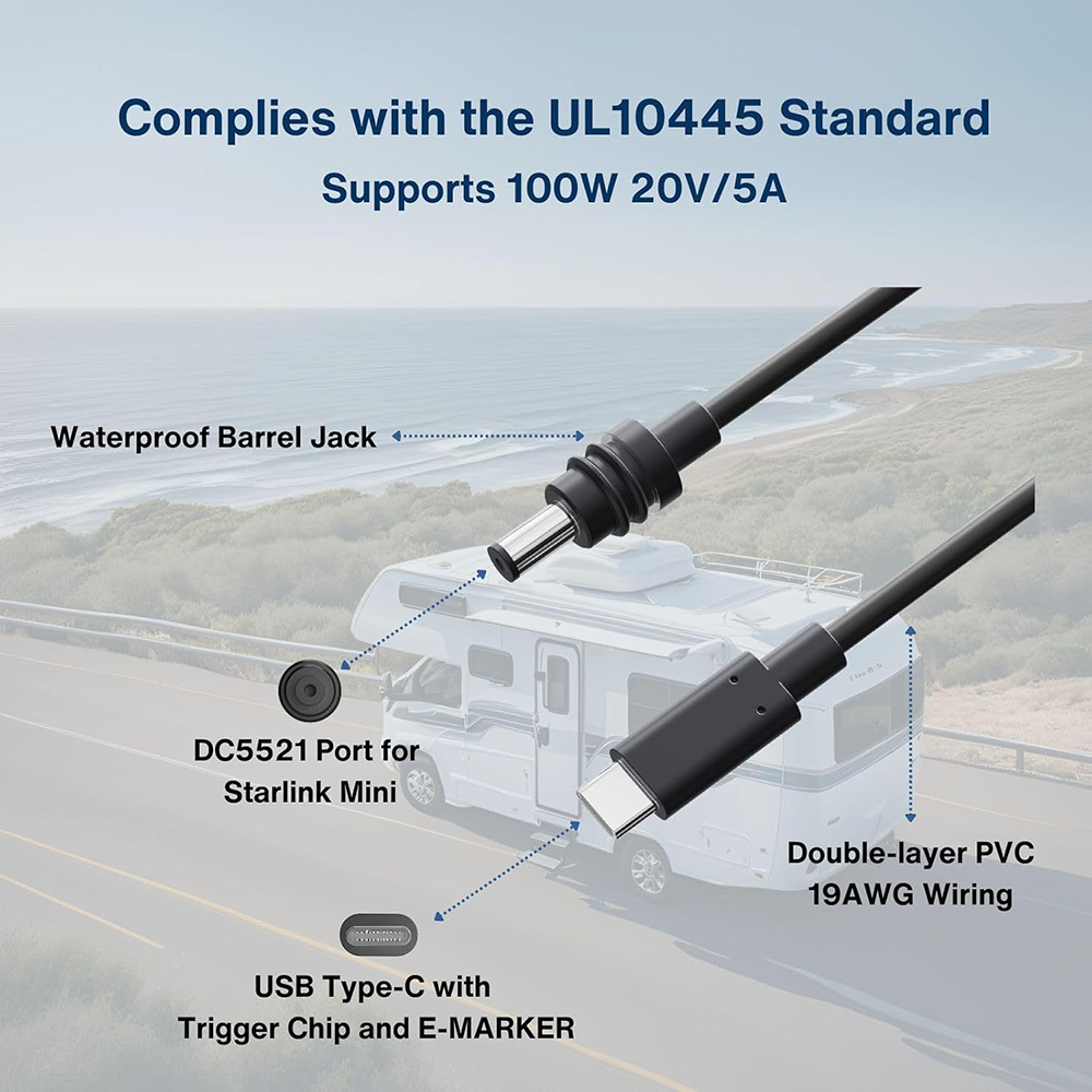 2m USB C to PD Power Cable for - Outdoor Power Adapter Usb C recensie en prijs