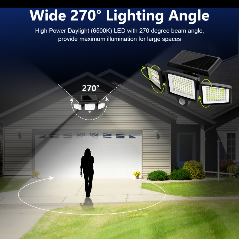 3-Pack Solar-Powered Triple-He - Outdoor Power Garage recensie en prijs