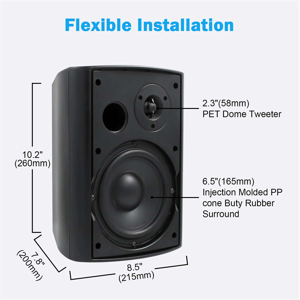 Herdio 6.5'' 400W 2PCS Outdoor - Outdoor Power Garage recensie en prijs