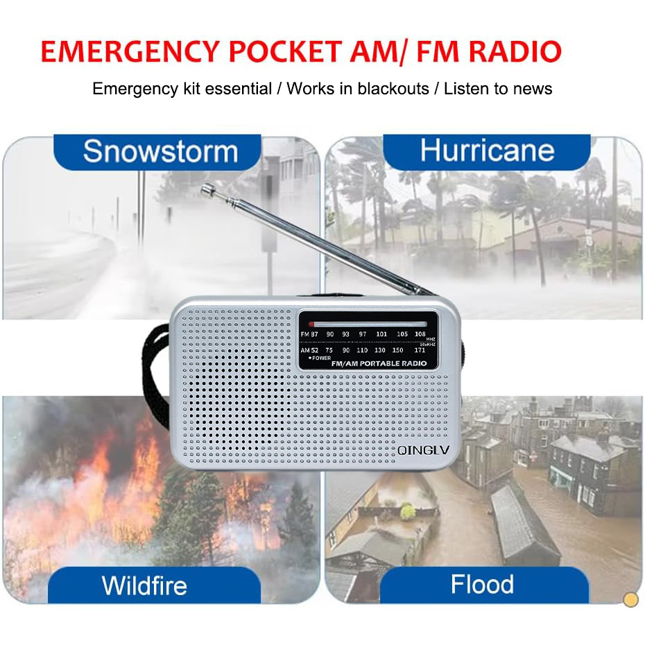Portable AM/FM Emergency Radio - Outdoor Power Jack recensie en prijs