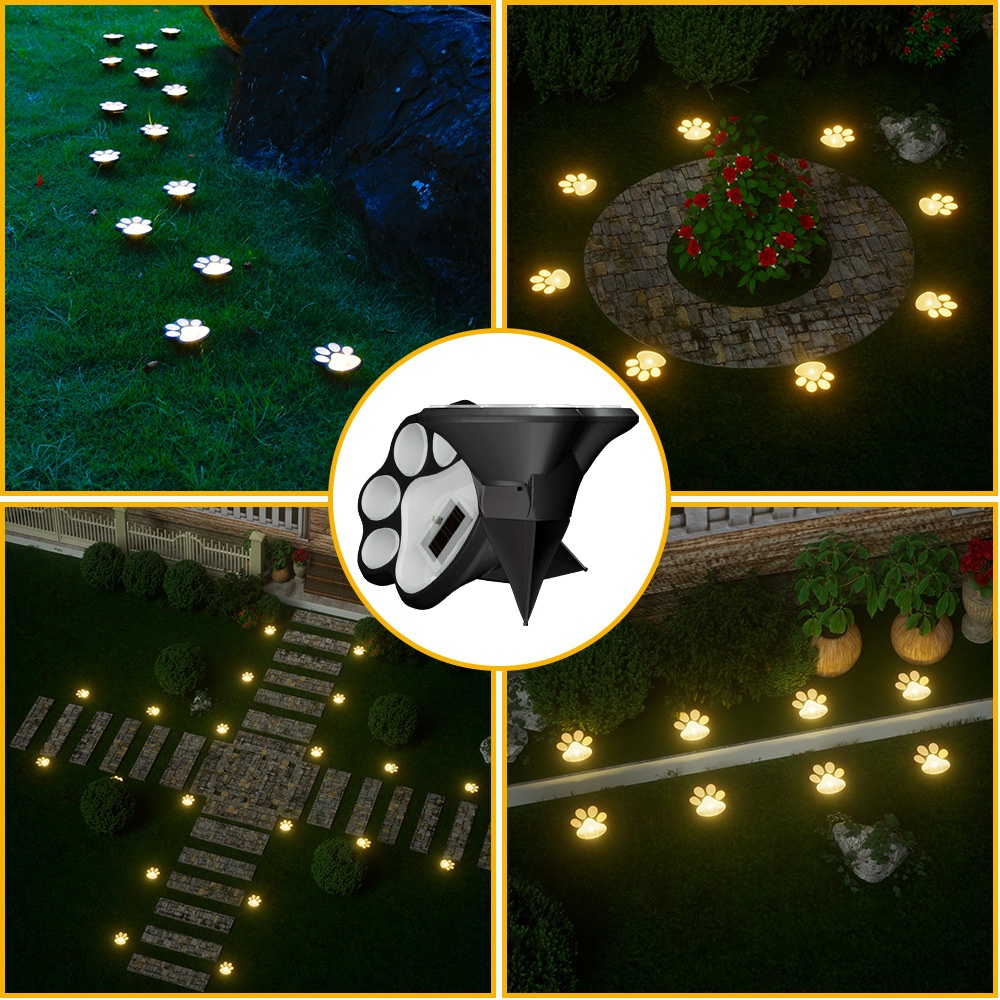 Solar Powered LED Dog Paw Prin - Outdoor Power Parts recensie en prijs