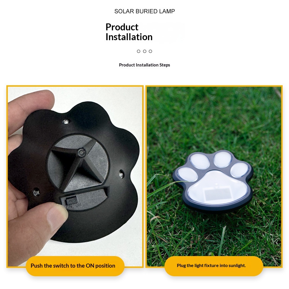 Solar Powered LED Dog Paw Prin - Outdoor Power Parts recensie en prijs