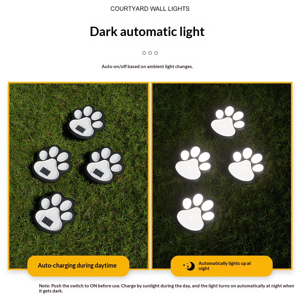 Solar Powered LED Dog Paw Prin - Outdoor Power Parts recensie en prijs