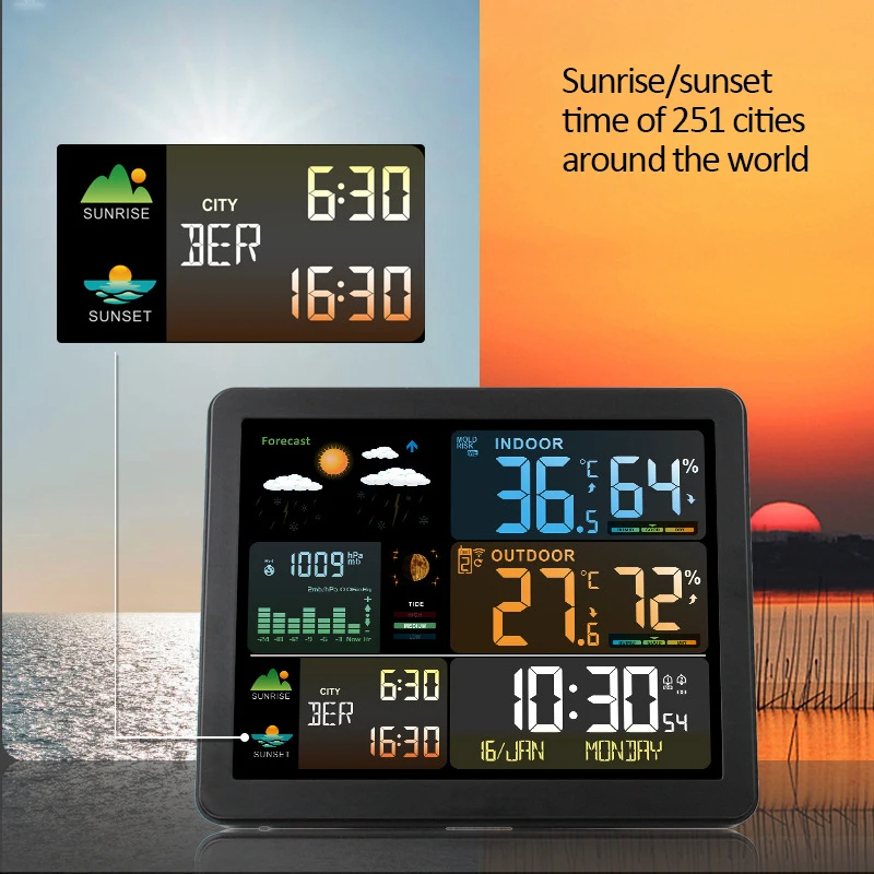 Digital Weather Station Clock  - Outdoor Power Tower recensie en prijs