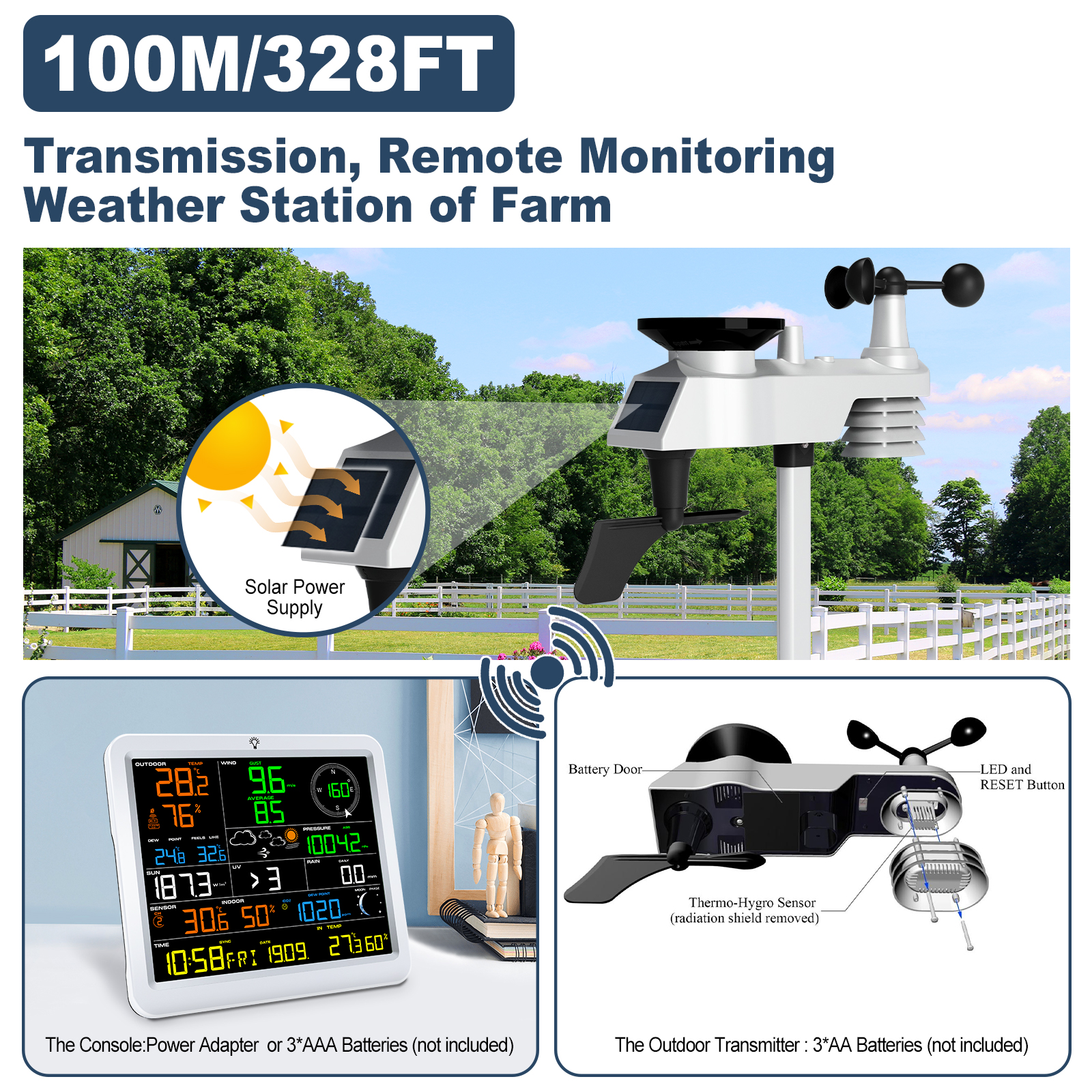 WiFi Weather Station 14-in-1 w - Outdoor Power Tower recensie en prijs