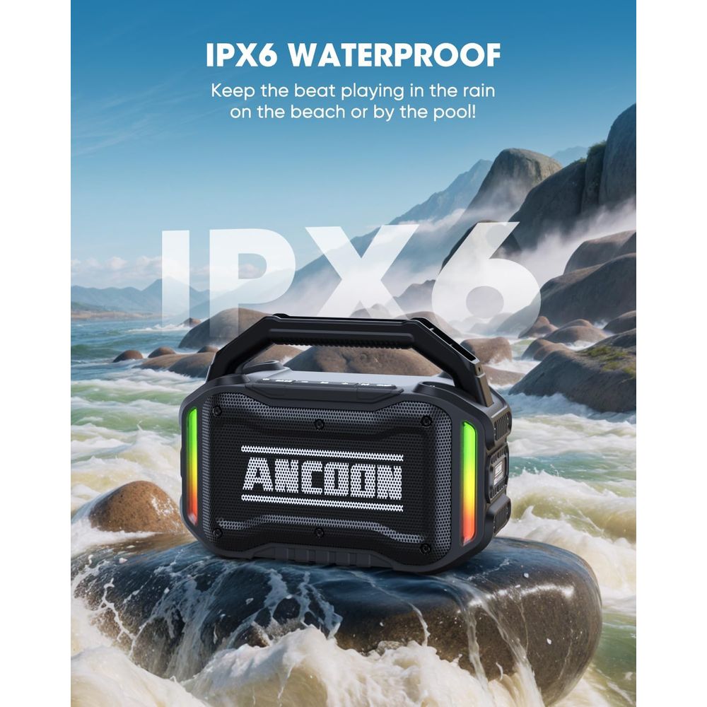 80W Peak Power Bluetooth Speak - Outdoor Power Garage recensie en prijs