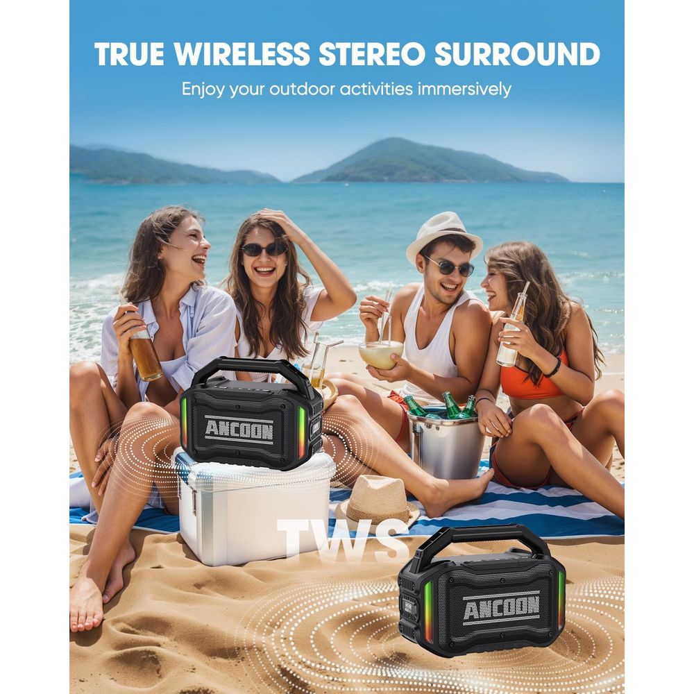 80W Peak Power Bluetooth Speak - Outdoor Power Garage recensie en prijs
