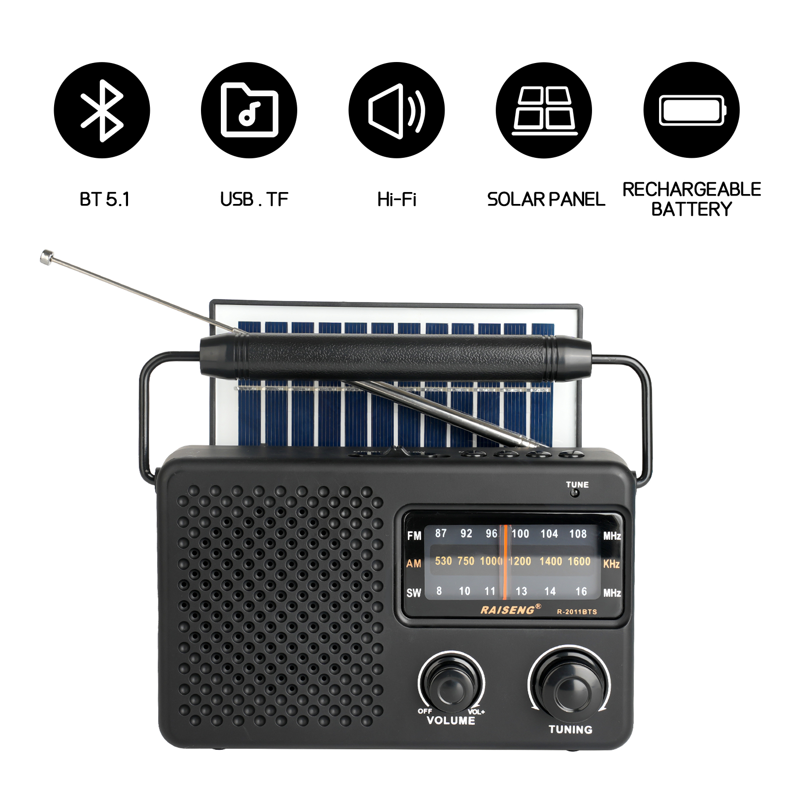 R-2011BTS portable radio AM FM - Outdoor Power Jack recensie en prijs