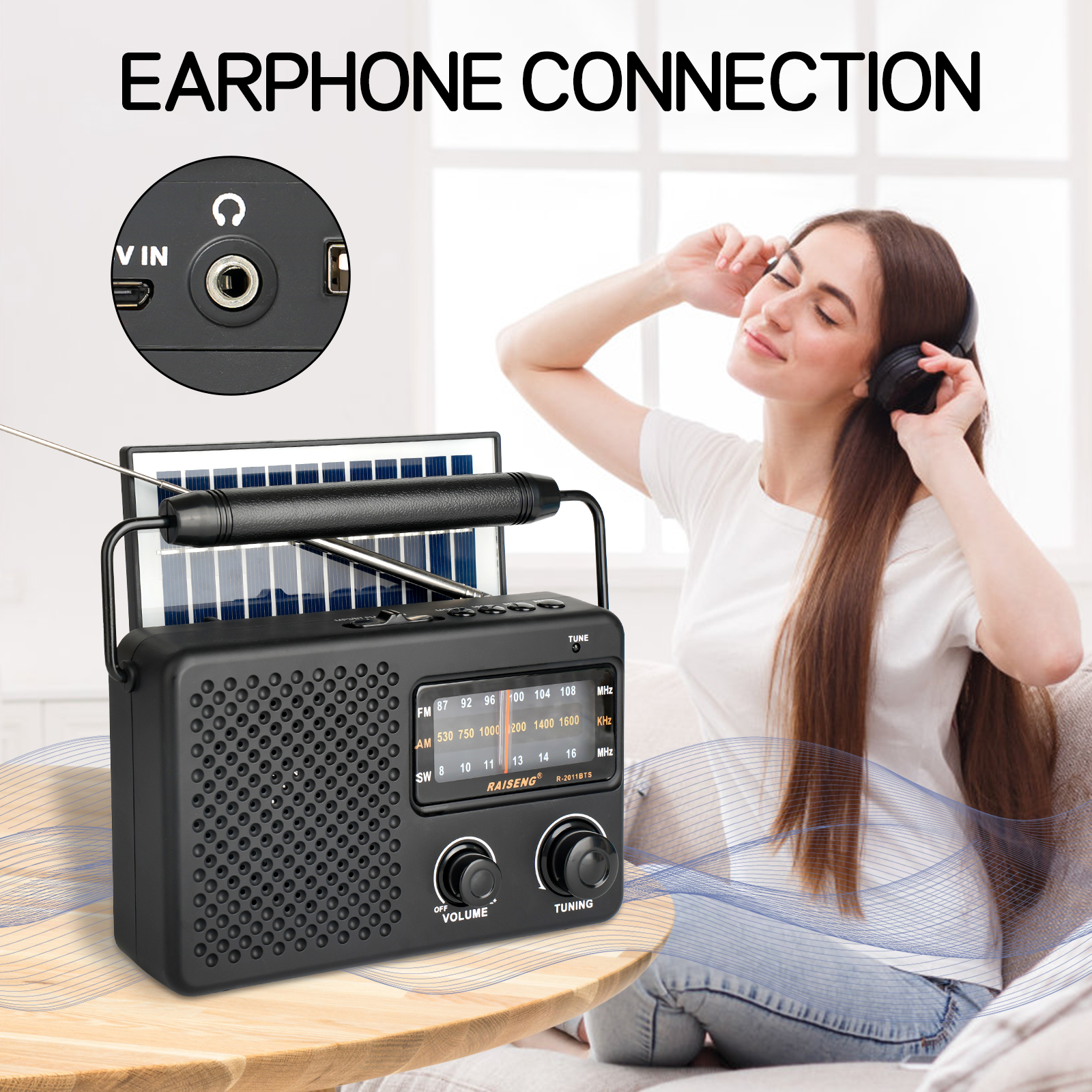 R-2011BTS portable radio AM FM - Outdoor Power Jack recensie en prijs